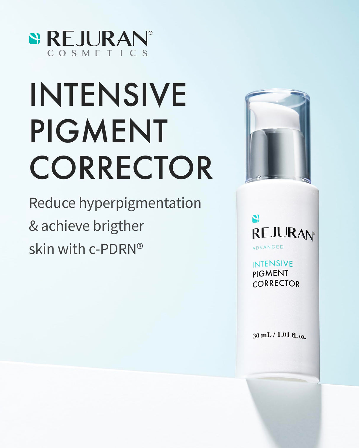 REJURAN® Advanced Intensive Pigment Corrector, c-PDRN® - Face Serum for Dark Spot, Pigmentation, and Uneven Skin Tone, Clinically Developed (1.01 fl oz)