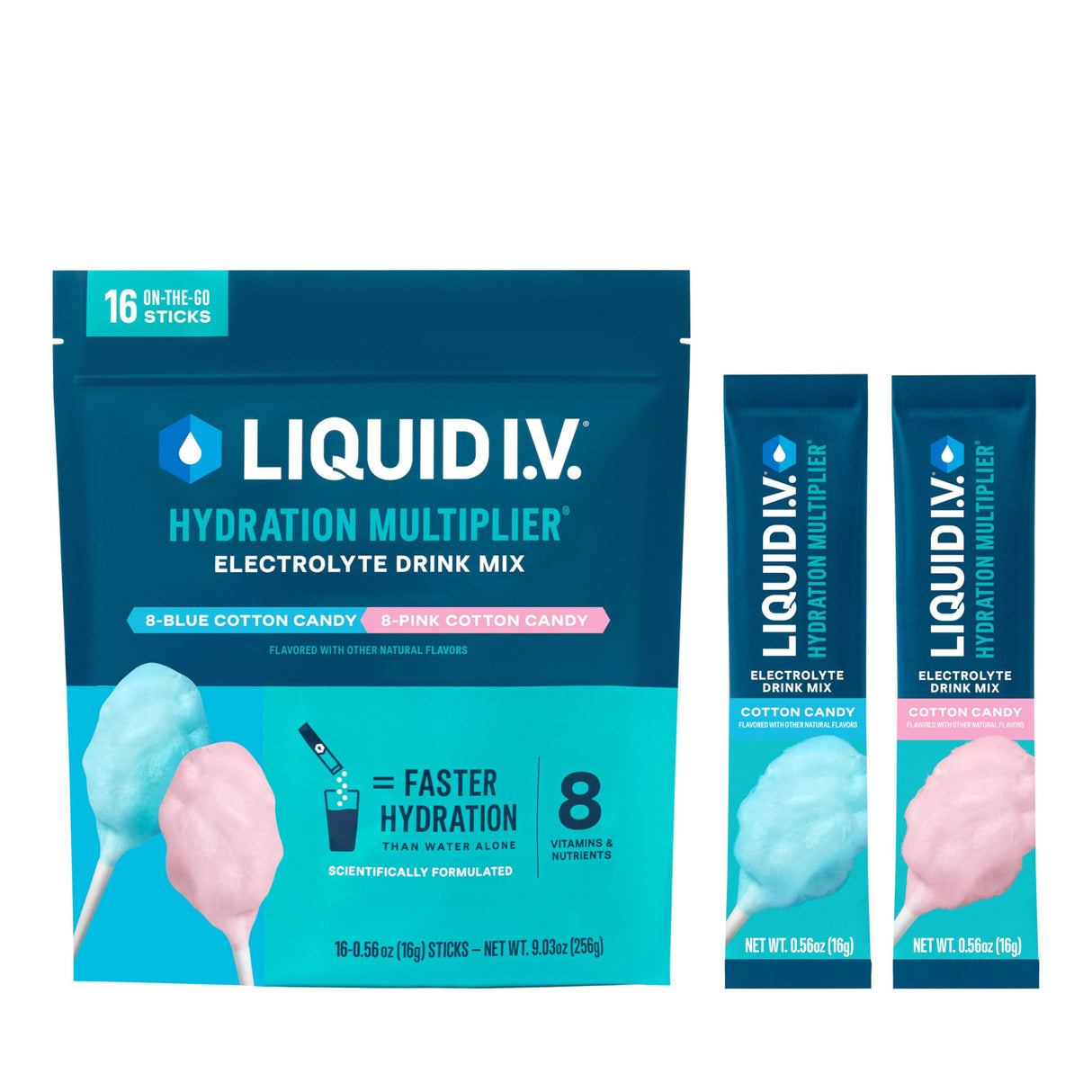 Liquid I.V.® Hydration Multiplier - Acai Berry | Electrolyte Powder Drink Mix | 1 Pack (16 Servings)