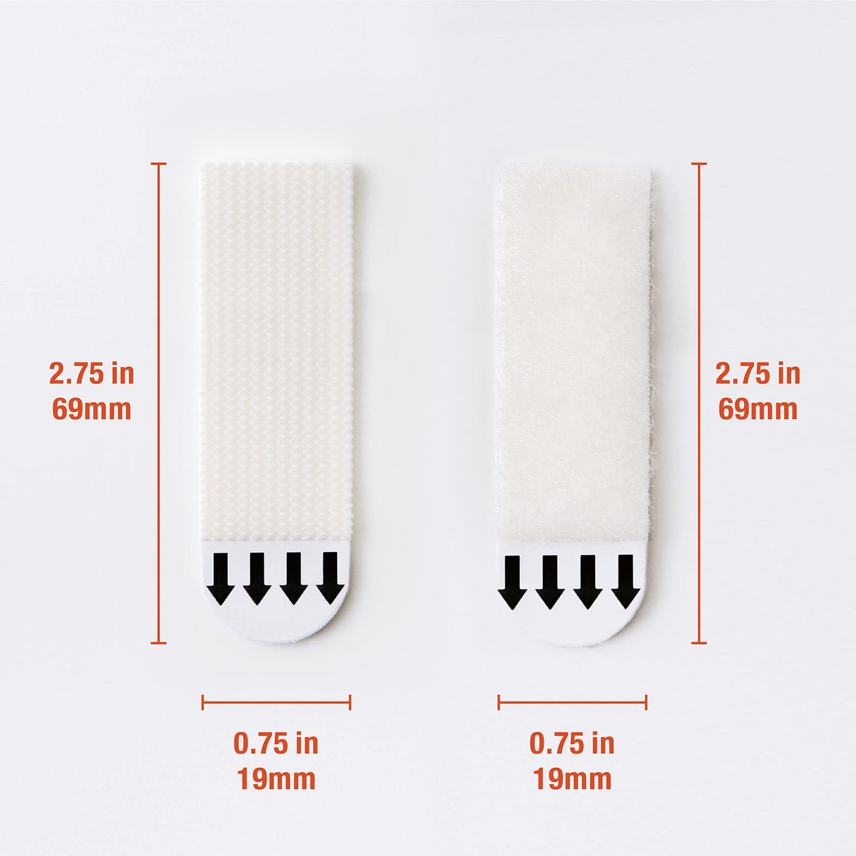 MOVELYST 64-Pairs(128 Strips) Medium Picture Hanging Strips, Hook and Loop Tape, Picture Hanger Damage Free, Waterproof Adhesive Strips for Frame Hanging and Christmas Decorations, Heavy Duty