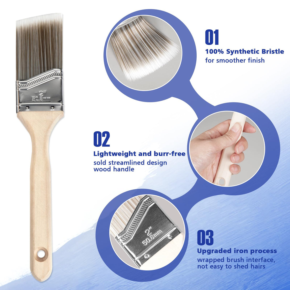 Rhibak Paint Roller Kit with Extension Pole, 27 Piece Set, 2 to 4 Ft Pole, 4"9" Paint Rollers, Paint Brushes Set for Professional Painting,House Paint Roller for All Latex and Oil Paints & Stains