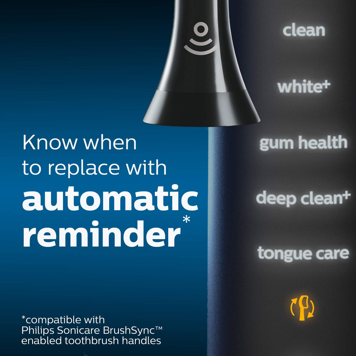 Philips Sonicare Genuine C3 Premium Plaque Control Replacement Toothbrush Heads, 2 Brush Heads, Black, HX9042/95