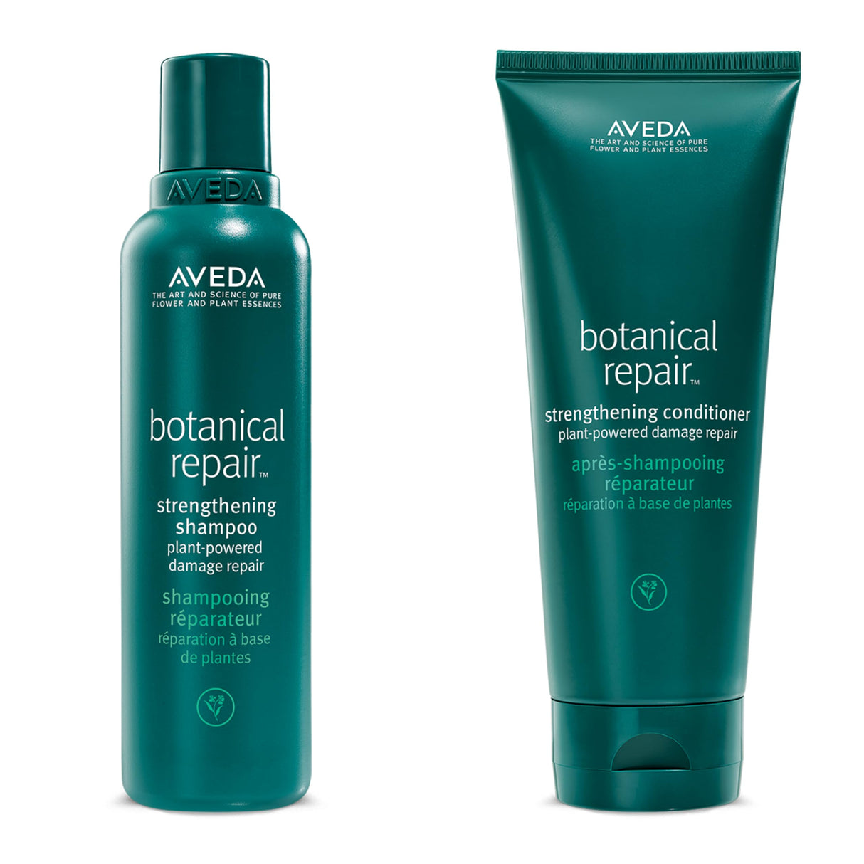 Aveda Botanical Repair Strengthening Shampoo & Conditioner Duo | Strengthens & Repairs Damaged Hair | Helps Prevent Breakage | Bond-Building | Silicone Free, 6.7 Fl Oz (Pack of 2)