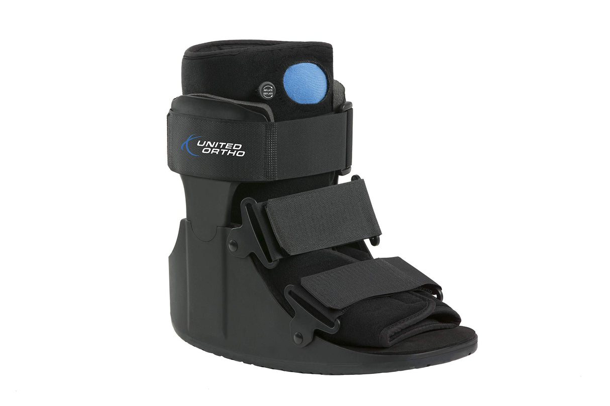 United Ortho USA14111 Short Air Cam Walker Fracture Boot, Extra Small, Black