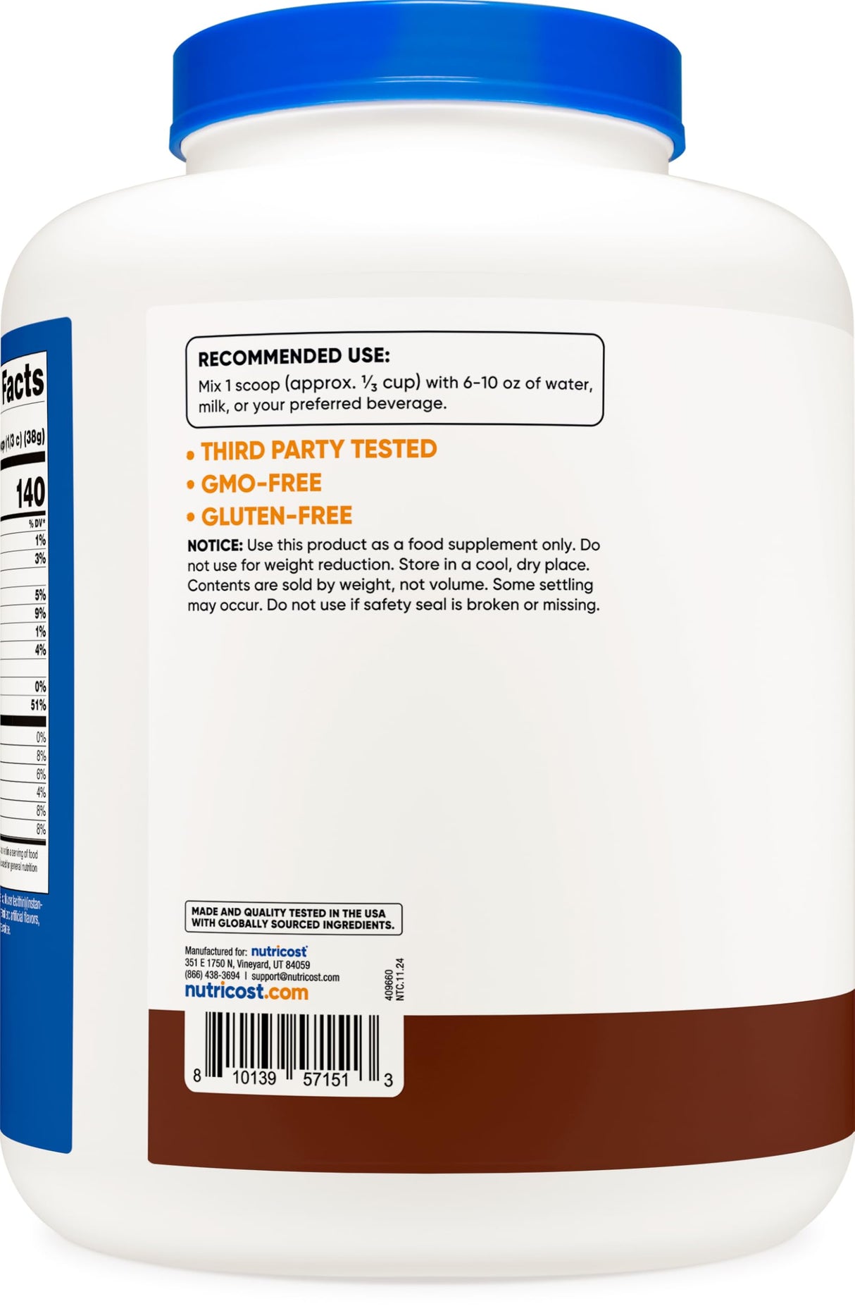 Nutricost Whey Protein Isolate Powder (Milk Chocolate) 5LBS