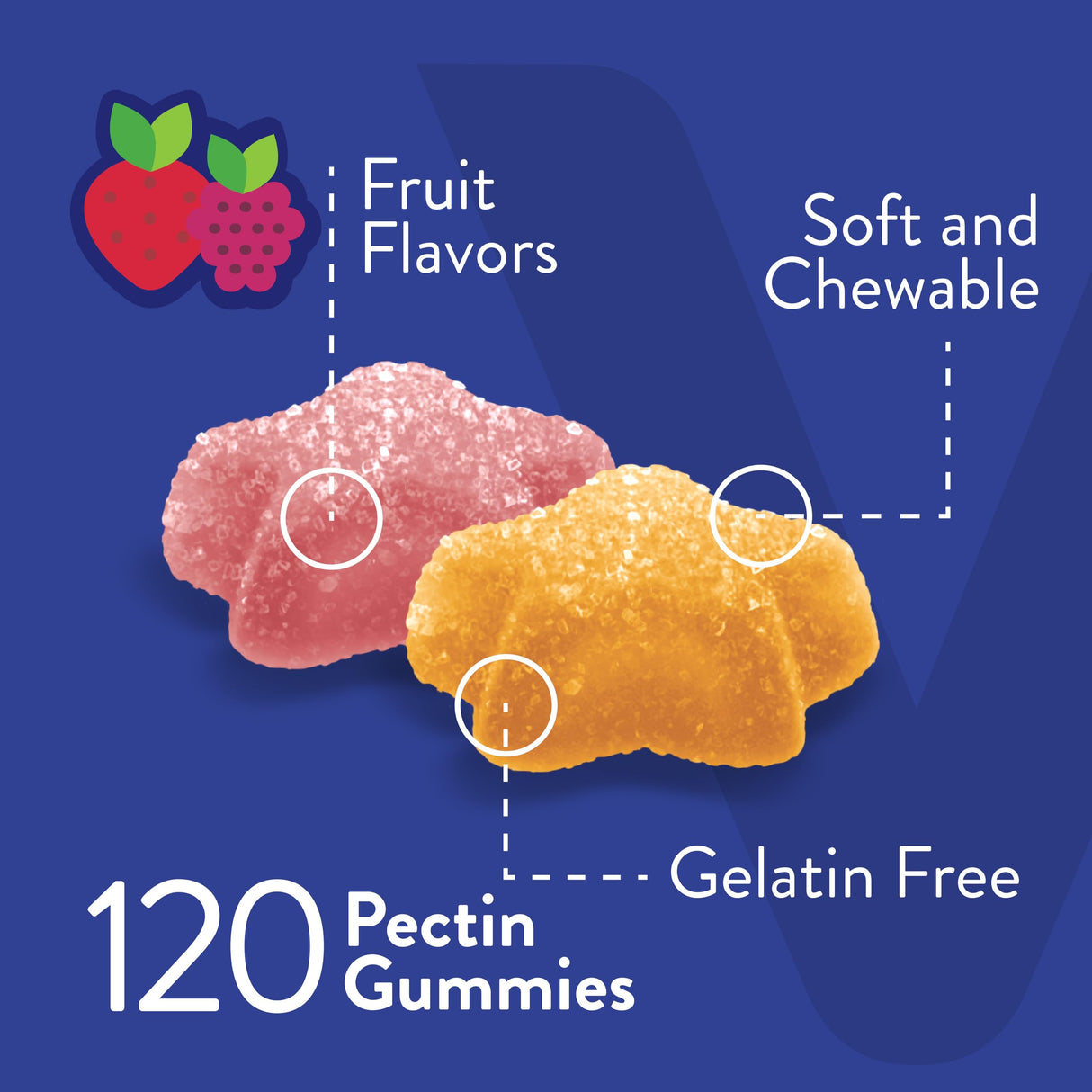 Viteey Glucose Gummies for Women, Men & Teens - 4g of Carbohydrates - Naturally Sourced, Vegan, GMO Free, Gluten Free, Gelatin Free - Tasty Chewable Fruit Flavored Pectin Gummy