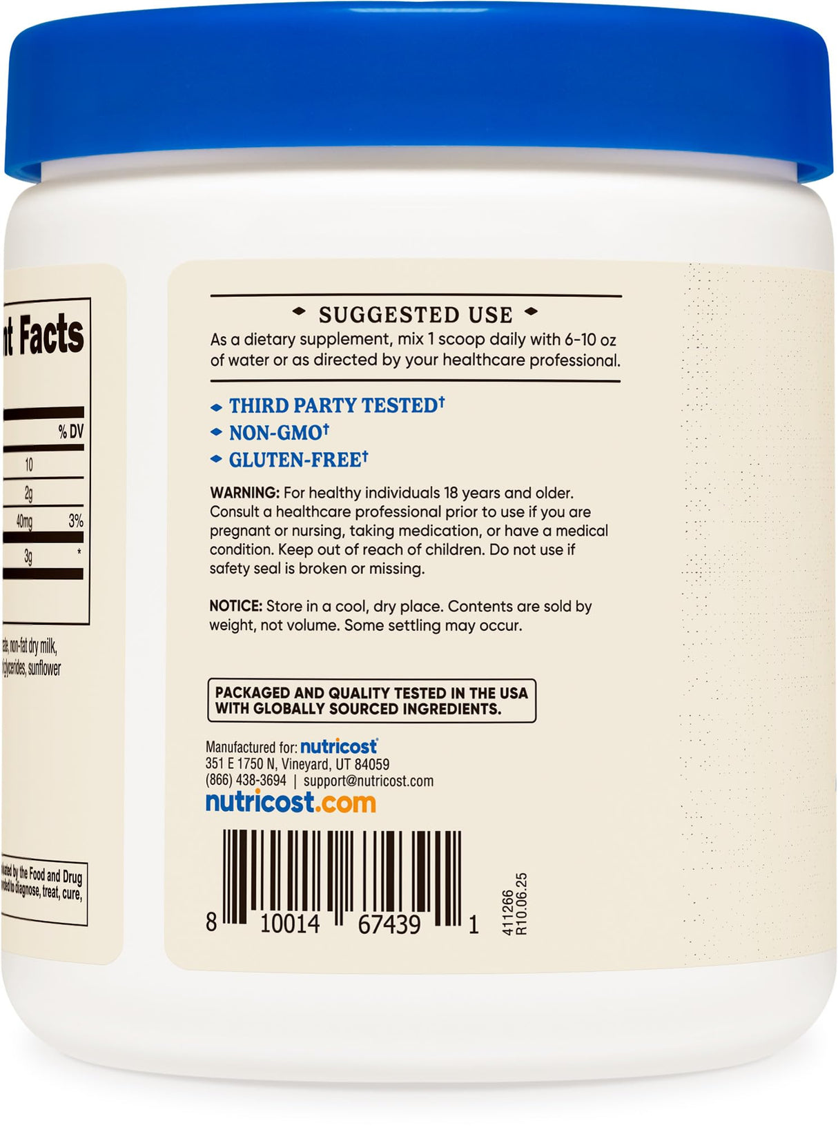 Nutricost Colostrum Powder 8 oz, Lactoferrin and Minimum 30% Immunoglobulins (IgG), from Bovine Colostrum, 3g Per Serving, 76 Servings