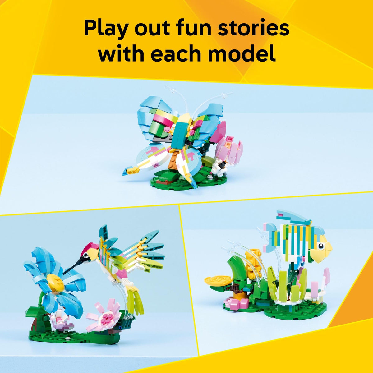 LEGO Creator 3 in 1 Wild Animals: Colorful Hummingbird 31384