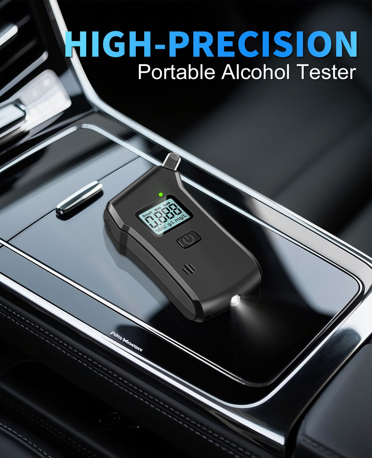 Breathalyzer, Professional Grade-Accuracy Breathalyzers for Alcohol, 2025 Upgraded Portable Breathalyzers with LCD Digital Display, Personal Alcohol Breath Alyzer Tester for Home Use 5 Mouthpieces