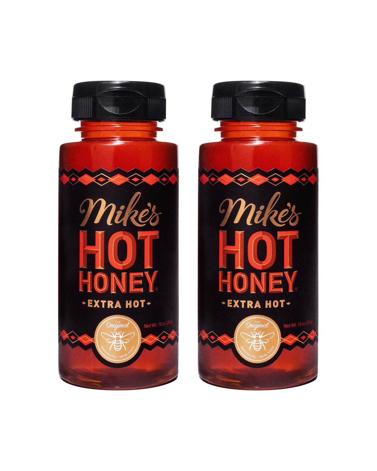 Mike's Hot Honey, Honey with a Kick, Sweetness & Heat, 100% Pure Honey, Shelf-Stable, Gluten-Free & Paleo Extra Hot (2 pack)