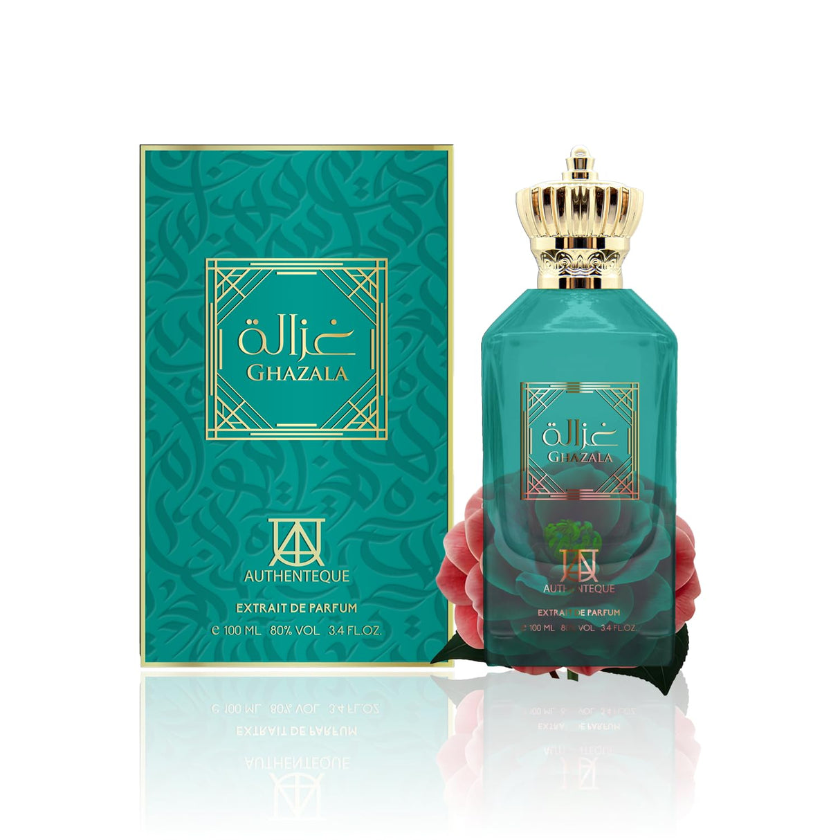 AUTHENTEQUE - Ghazala - Perfumes for Women - Inspired by PDM's D.elina E.xclusif- 3.4 Fl Oz - Long Lasting - EDP, Turkish Rose, Peony, Musk, Petalia & Vanilla - Cruelty Free - 100ml