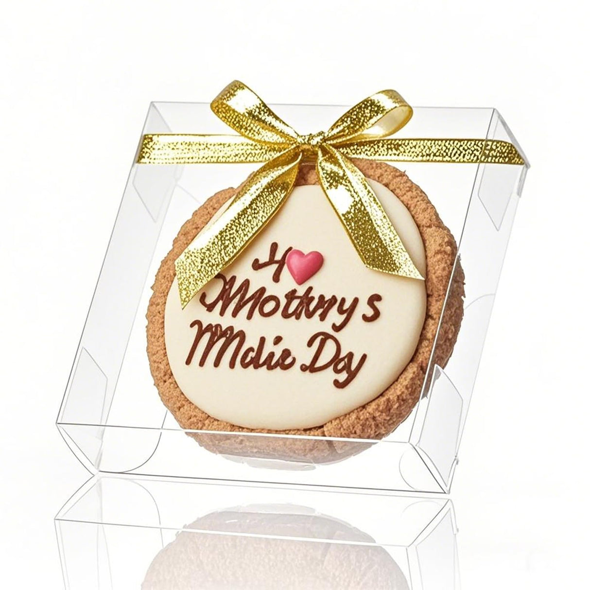 TEMLQPACK 100 Pack 4x4x1.2inch Clear Single Cookies Boxes Small Bakery Boxe Macaron Boxes Brownie BoxesPastry Boxe for Easter Mother's Father's Christmas Birthday Day