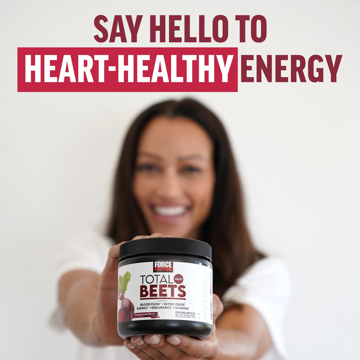 Force Factor Total Beets Drink Mix Superfood Powder with Nitrates to Support Circulation, Blood Flow, Nitric Oxide, Energy, Endurance, and Stamina, Cardiovascular Heart Health Supplement, 30 Servings