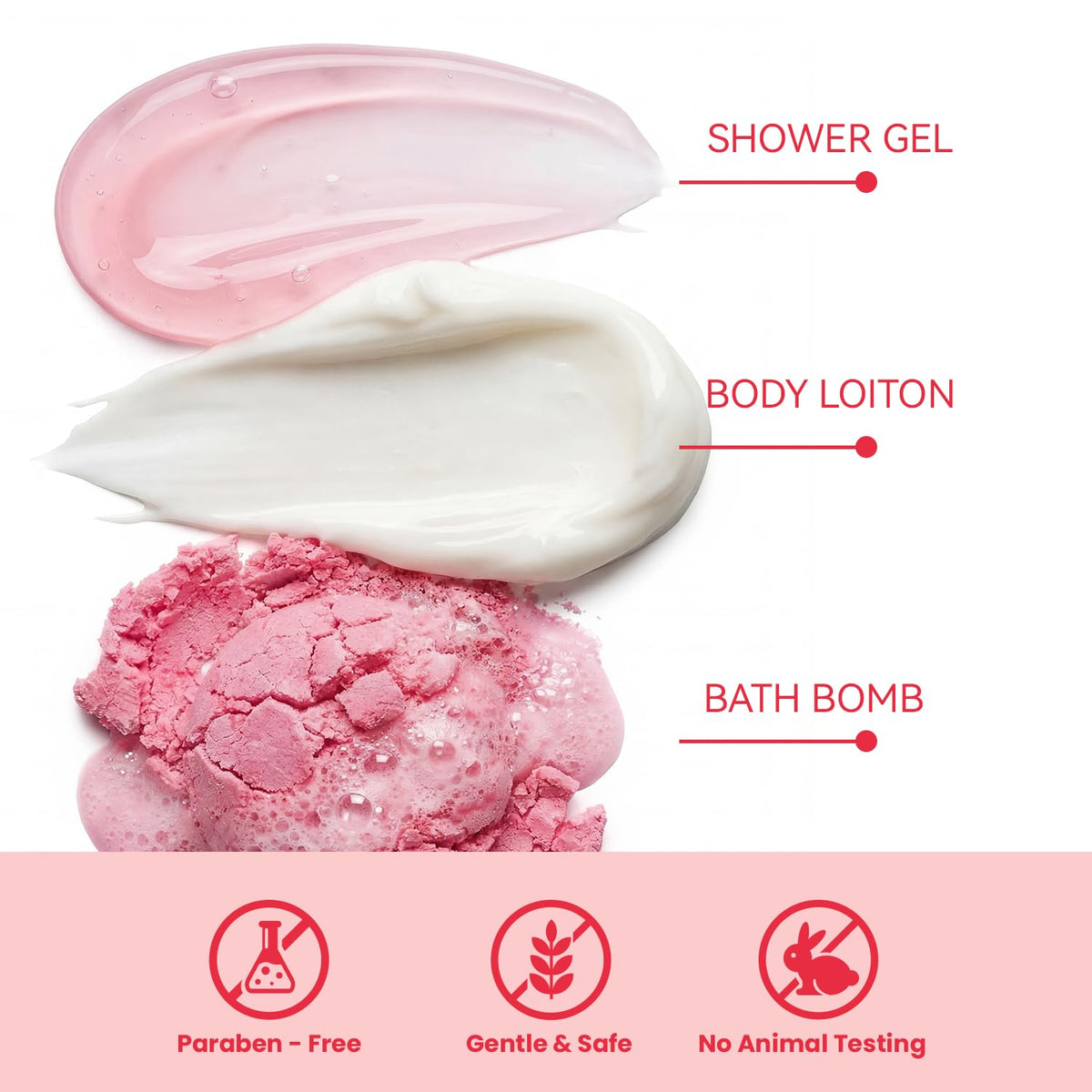 spa luxetique Gift Set for Women, Bath Sets for Women Gift, 8 Pcs Rose Spa Basket Includes Bubble Bath, Shower Gel, Body Lotion, Mom Birthday Gifts, Christmas Gifts for Her