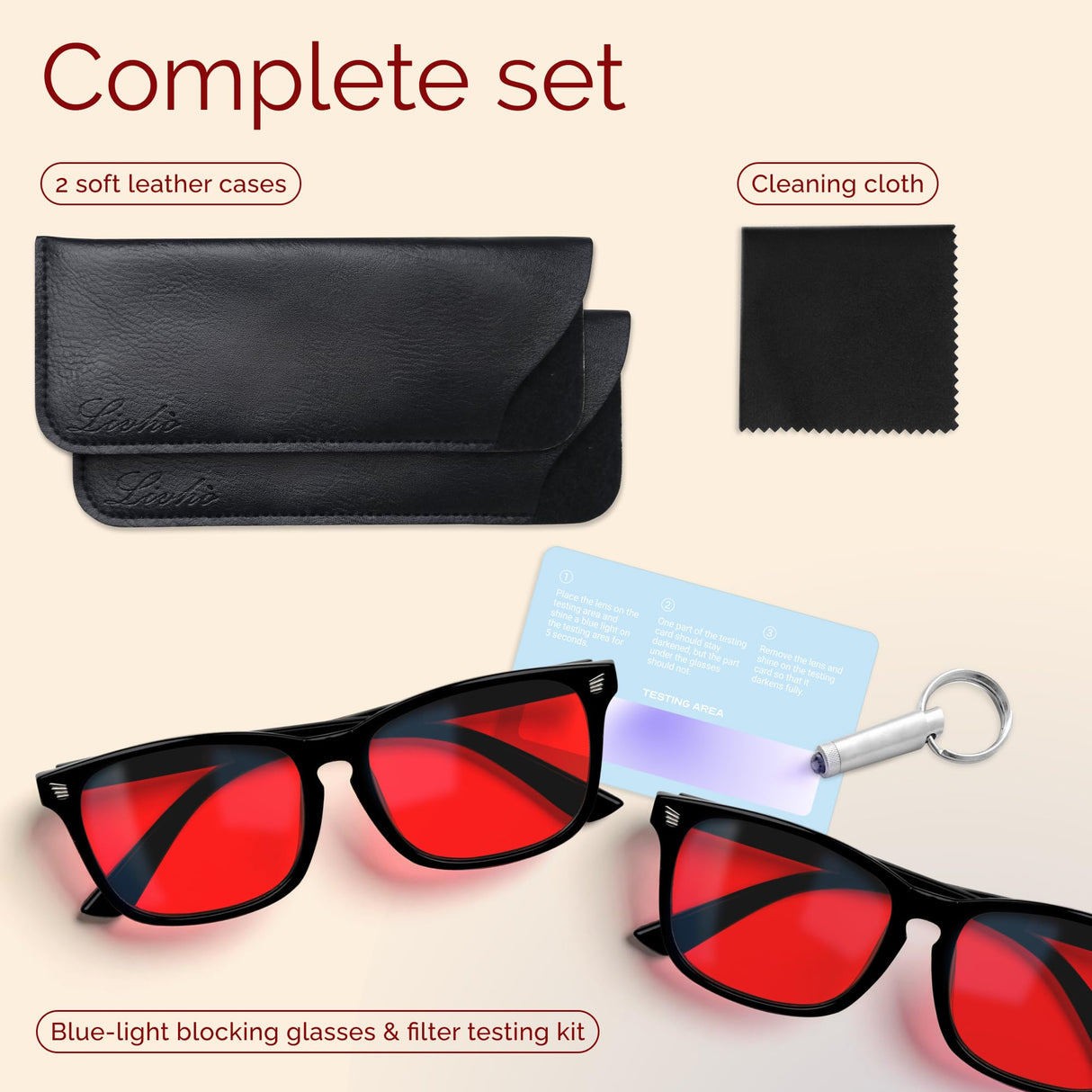 livho Blue Light Blocking Glasses, Computer Reading/Gaming/TV/Phones Glasses for Women Men,Anti Eyestrain & UV Glare