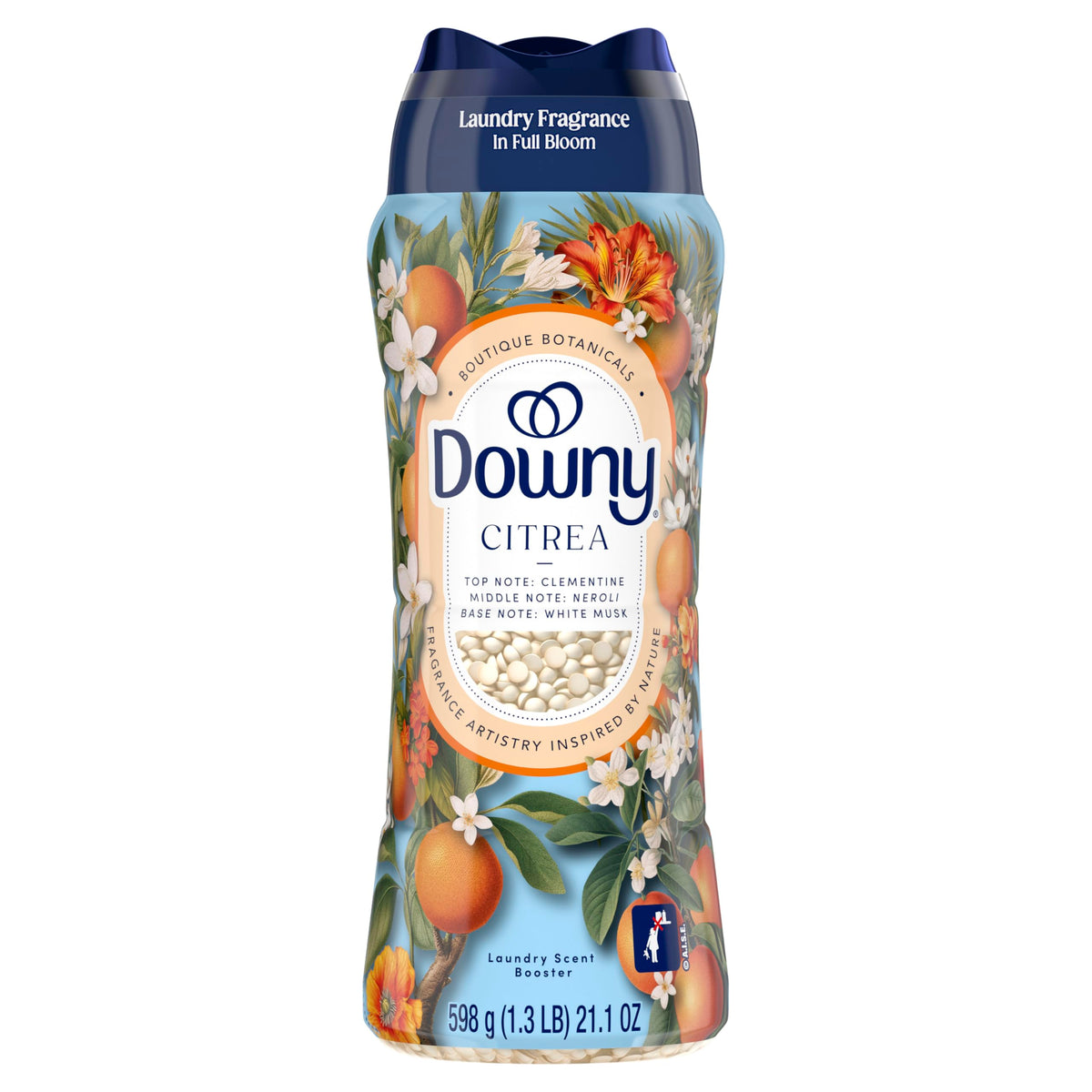 Downy Boutique Botanicals In Wash Laundry Scent Booster Beads, CITREA Scent, 21.1 oz, Boutique Fragrances Inspired by the Artistry of Nature
