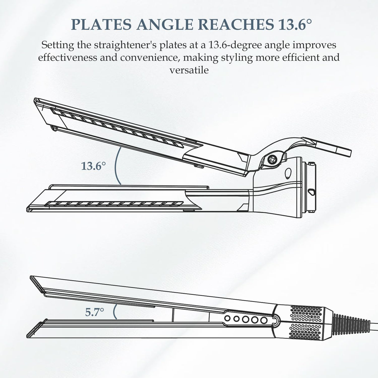 Airflow Attachment for Dyson Airwrap Styler, Nozzles Attachment for Smooth Hair Style with Less Damage and Breakage for Dyson Airwrap HS01 HS05 HS08