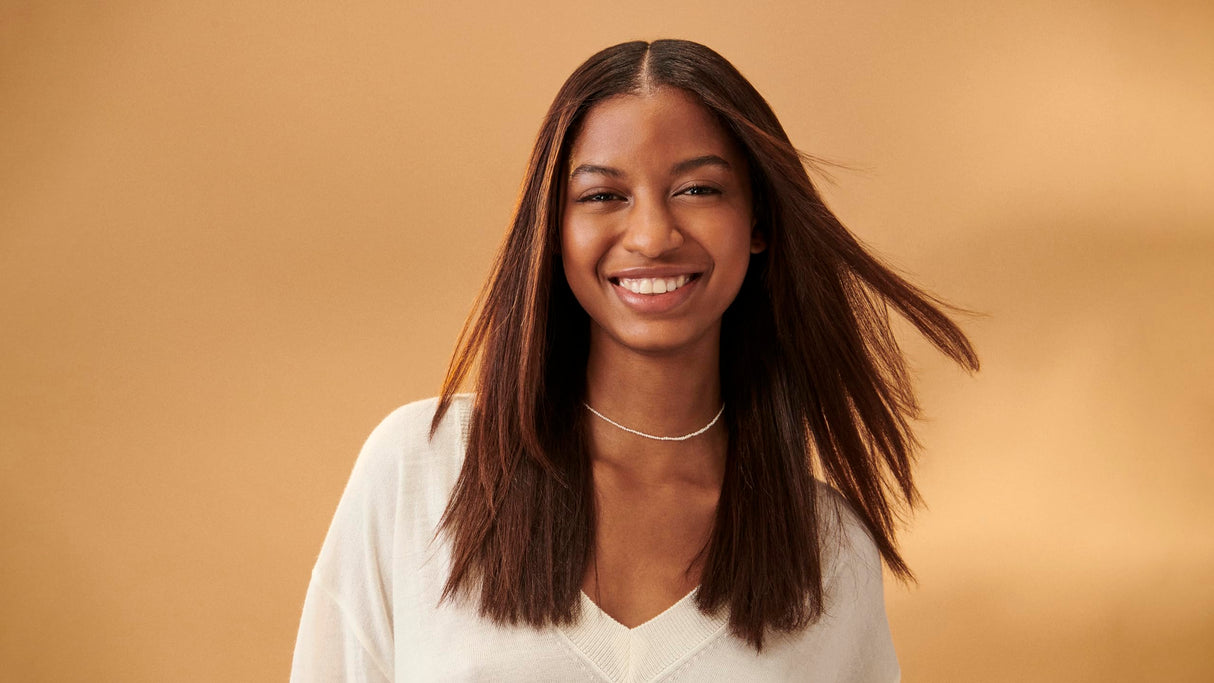 Bio Ionic GoldPro 1" Hair Straightener, Blue, Moisturizing Heat Technology & 24K Gold MX, Hair Straightening Iron for Sleek Styles & Flat Iron Curls, 40% Longer Plates, Adjustable Heat