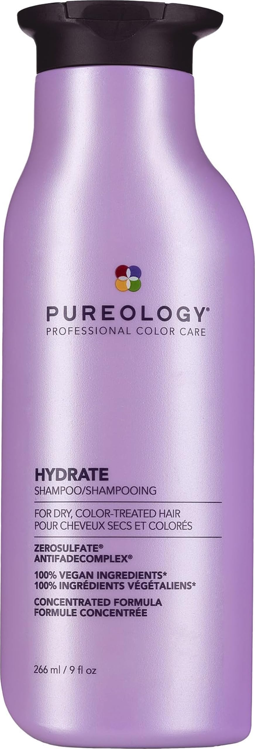 Pureology Hydrate Shampoo – Moisturizes & Nourishes Dry Hair, Sulfate-Free