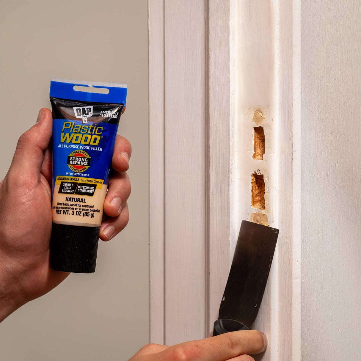 DAP Plastic Wood All Purpose Latex Wood Filler,Natural,3 Oz (7079800580),(Pack of 6)