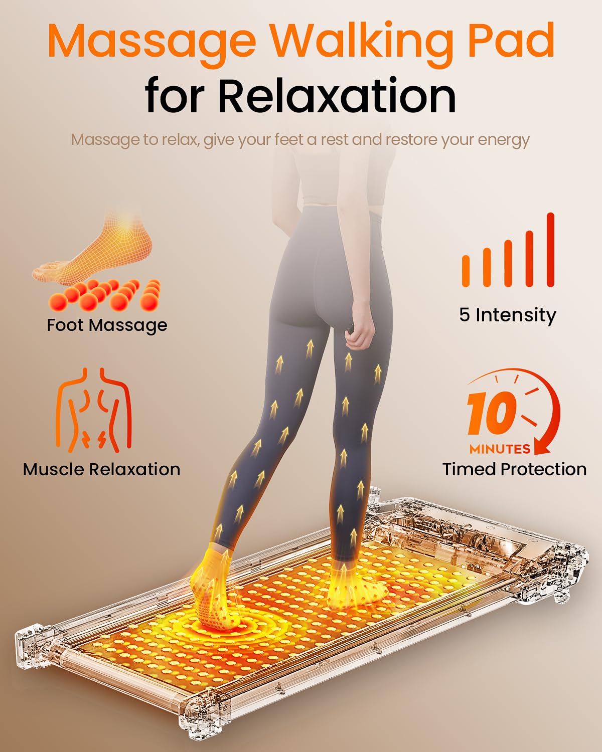 Walking Pad with Incline, Under Desk Treadmill for Home, 2.5HP Portable Treadmills with Remote Control, 4 in 1 Incline Treadmill with LED Display