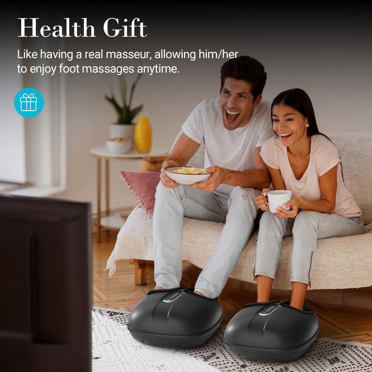 CuPiLo Foot Massager with Heat 2025 Upgraded, FSA HSA Eligible Shiatsu Feet Massager with Remote Control, Compression Deep Knead Foot Massage for Neuropathy & Plantar Fasciitis, Gifts for Men