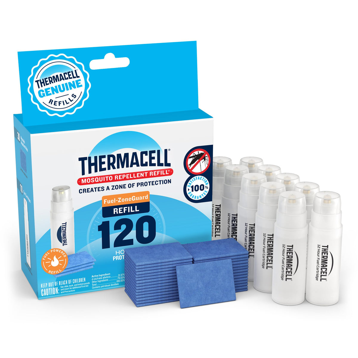 Thermacell Fuel-ZoneGuard Mosquito Repellent Refills, 120-Hr Value Pack