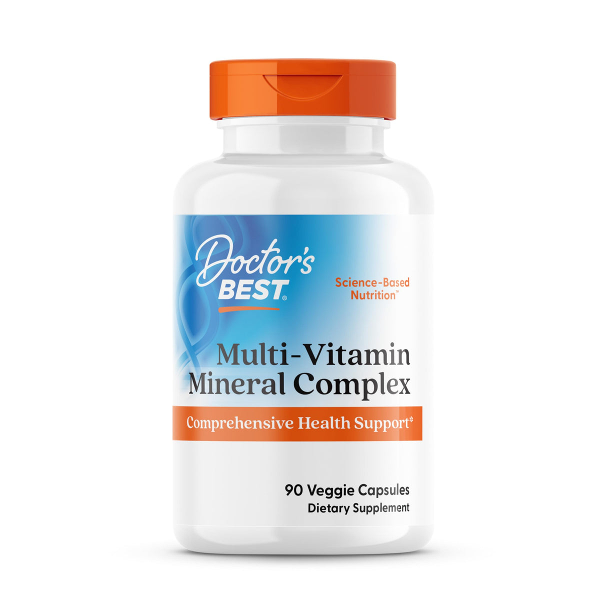 Doctors Best Multi-Vitamin Mineral Complex, Comprehensive Health Support, Non-GMO, Gluten Free, Vegan 90 Veggie Capsules