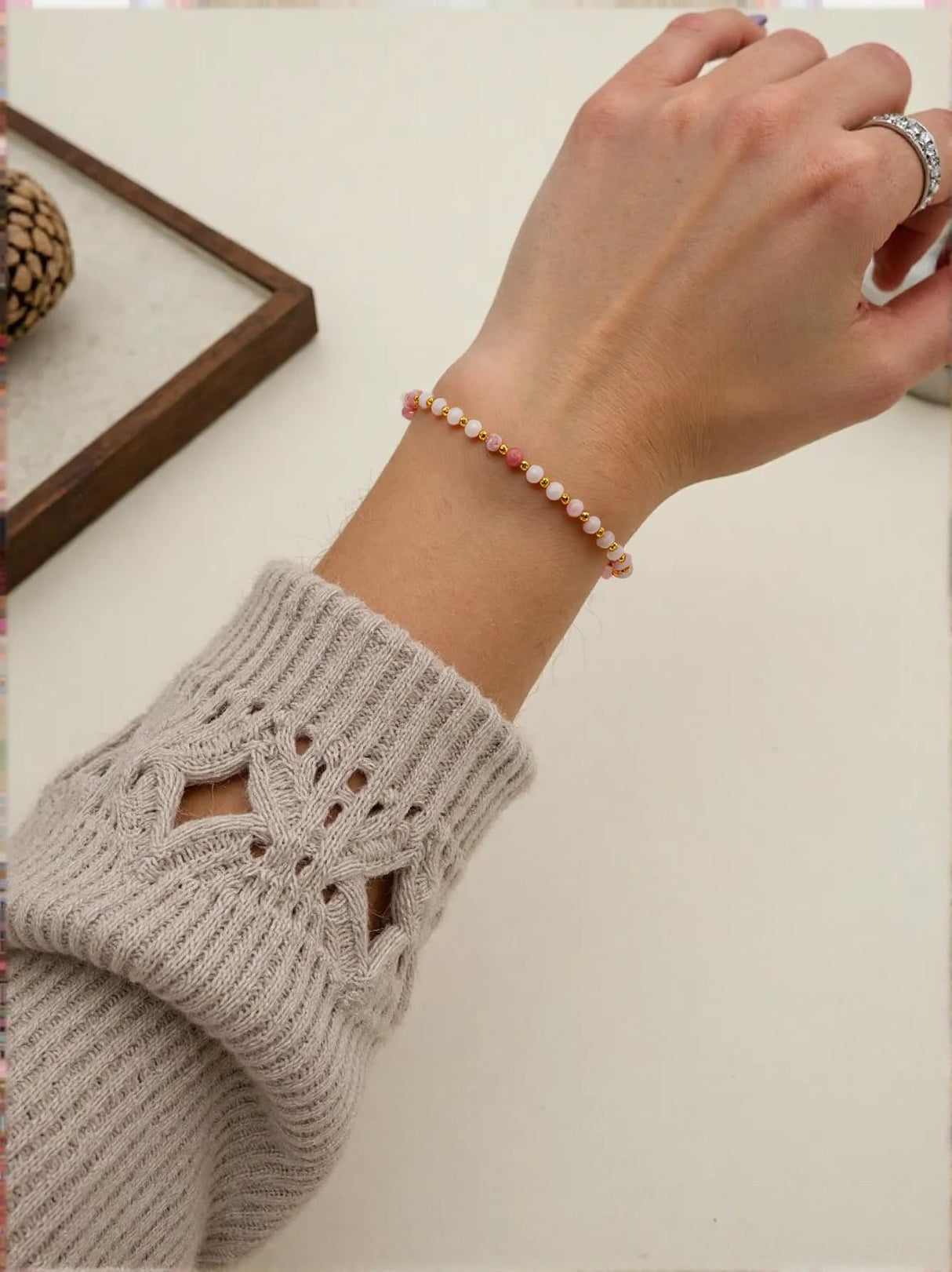Flvkev Pregnancy Must Haves Bracelet, Announcement Pregnancy Gifts For Expecting New Mom, First Time Mama Gifts for Pregnant Women 1st Time Mom To Be Spiritual Mothers Day Gift (style 1)