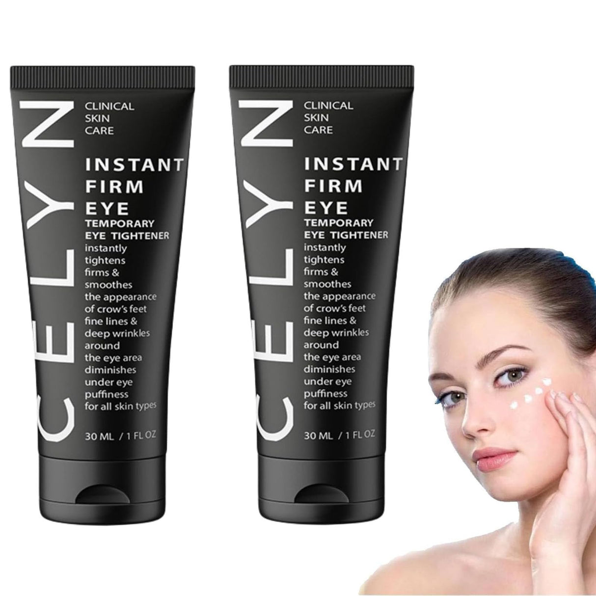 Celyn Instant Eye Tightener,Celyn Eye Bag Cream,Instant Firm Eye Cream for Dark Circles and Reduce Puffiness,Fade Fine Lines,Tightens and Smoothes Fine Lines (9pcs)