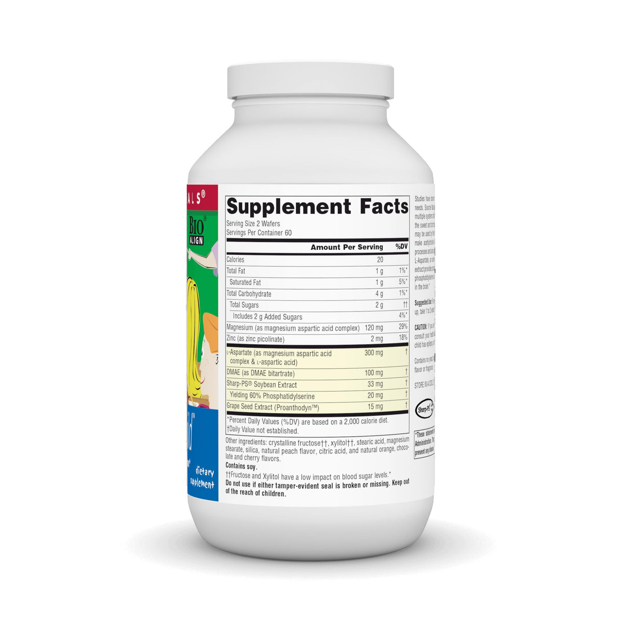 Source Naturals Attentive Child Chewable Wafers for Brain Metabolism Support - 120 Fruit Wafers