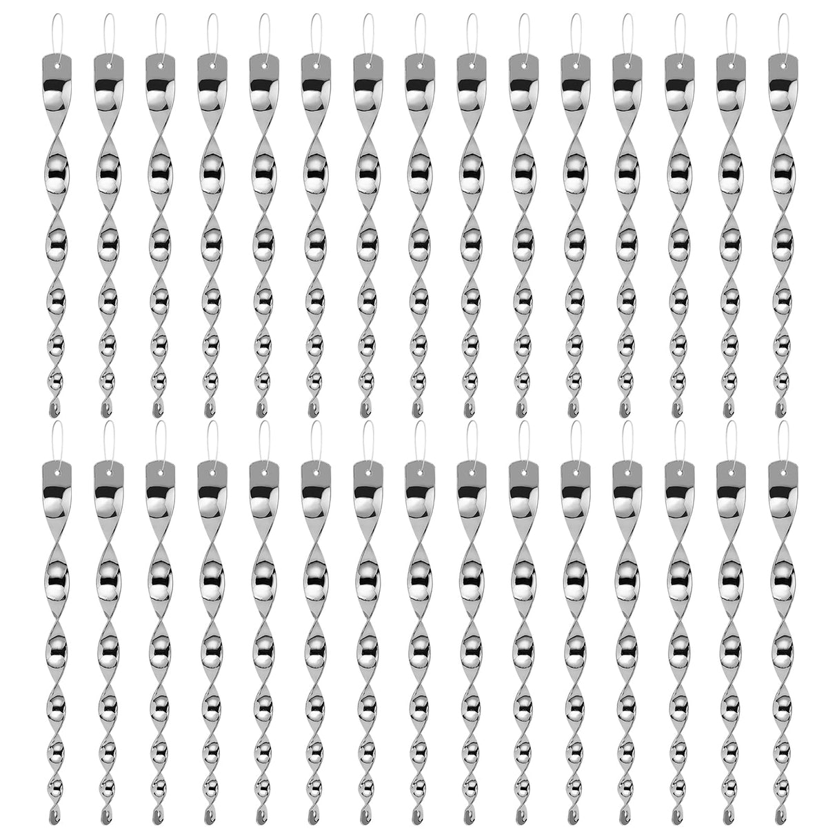 Besmon Woodpecker Bird Scare Devices,Reflective Scare Rods Control Device to Keep Birds Away from Patio Pool(Christmas Reflective Strip Hanging Home as Decoration) (30PCS)