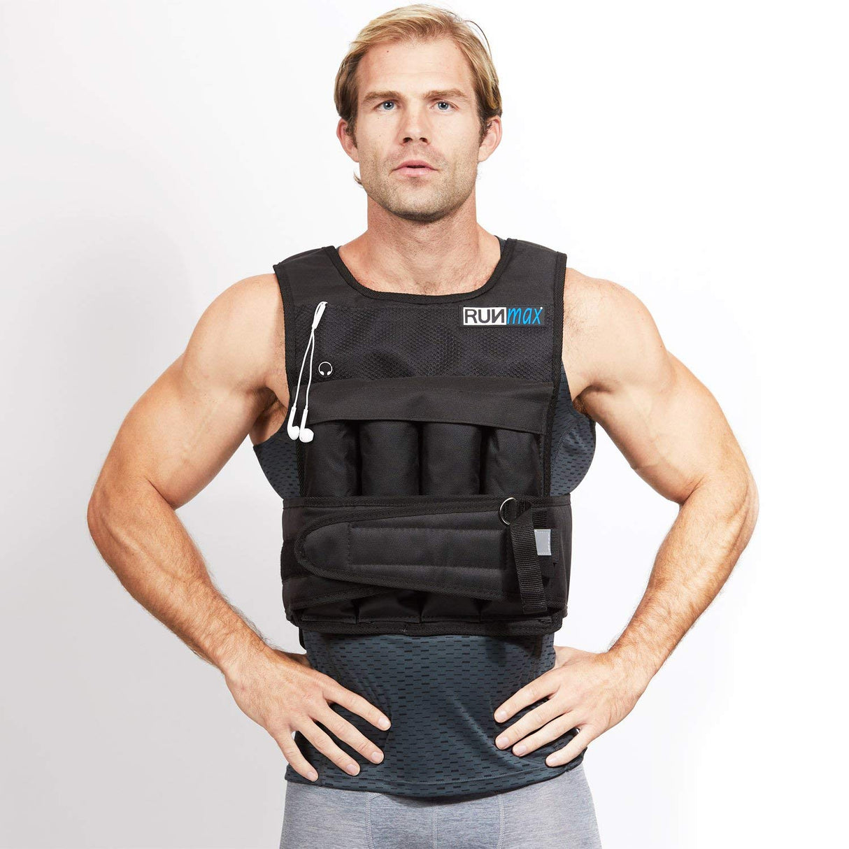 RUNmax RUNFast RM_20 Pro Weighted Vest, 20 lb.
