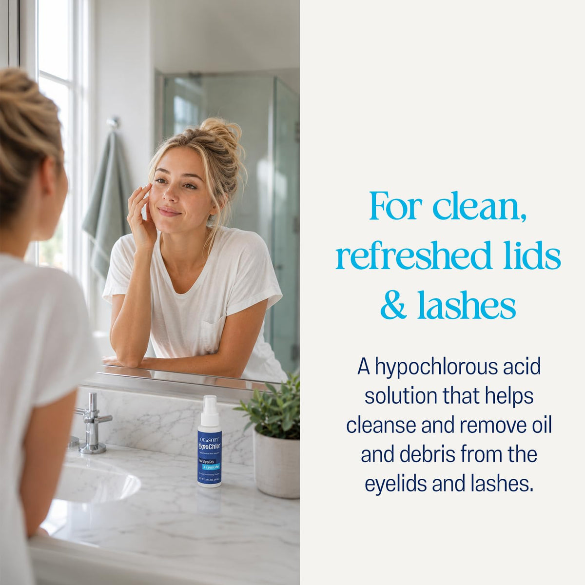 OCuSOFT HypoChlor Spray - Hypochlorous Acid Spray for Eyelids - 2 fl oz