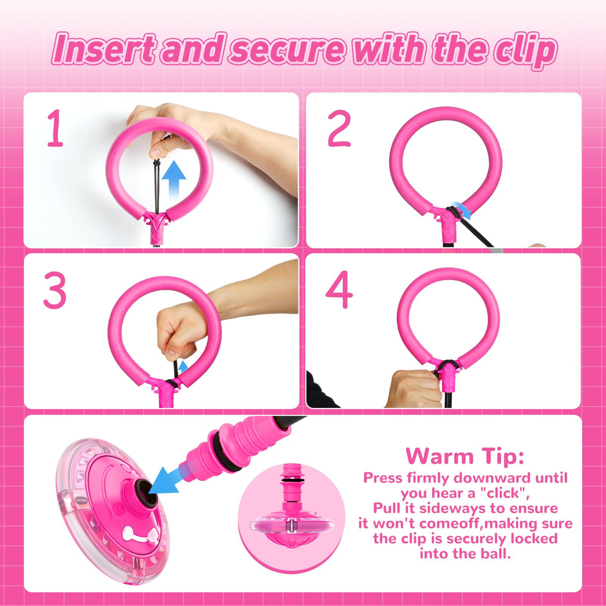 Flooyes Skip Ball for Kids, Ankle Skip Ball Toy with Counter, Timer