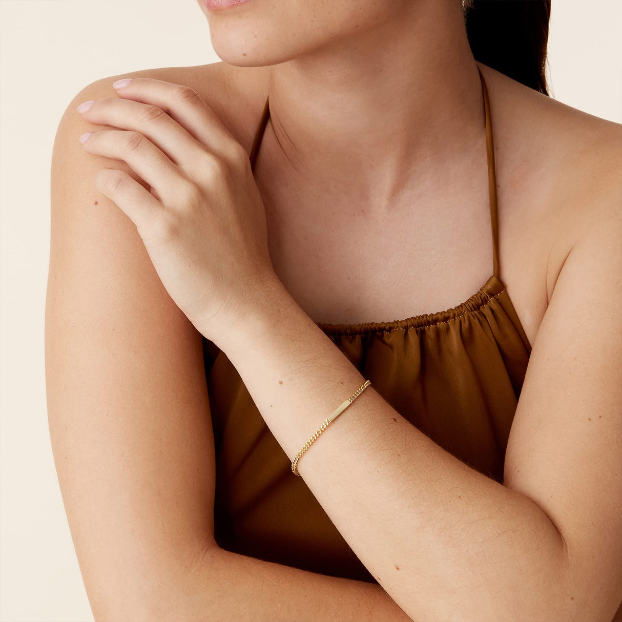 PAVOI Lightweight Bracelet for Women, 14K Gold Plated, Yellow Gold