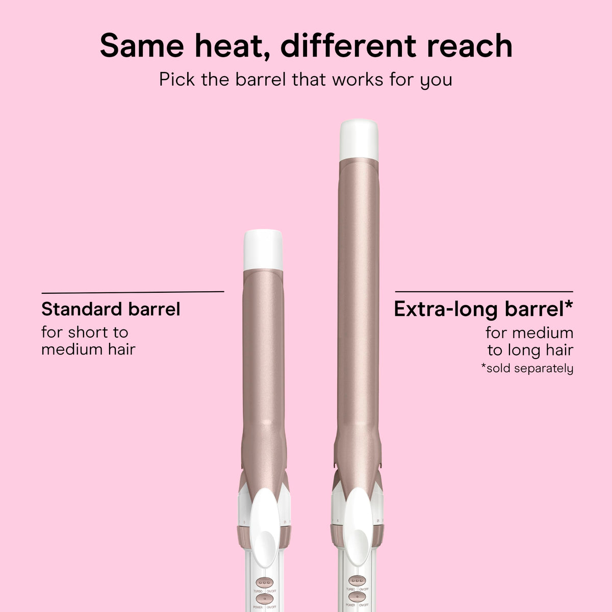 Conair Curling Iron, Double Ceramic, 1-in. Barrel, White/Rose Gold