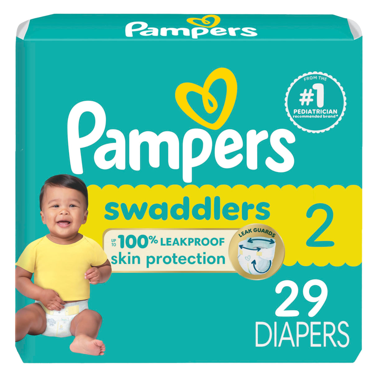 Pampers Baby Diapers - Swaddlers - Size 4, 66 Count, Ultra Absorbent Disposable Infant Diaper