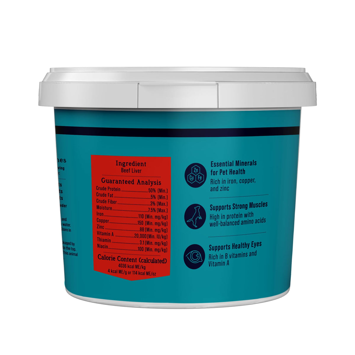 Stewart Freeze Dried Dog Treats, 100% Beef Liver, 21 oz Tub