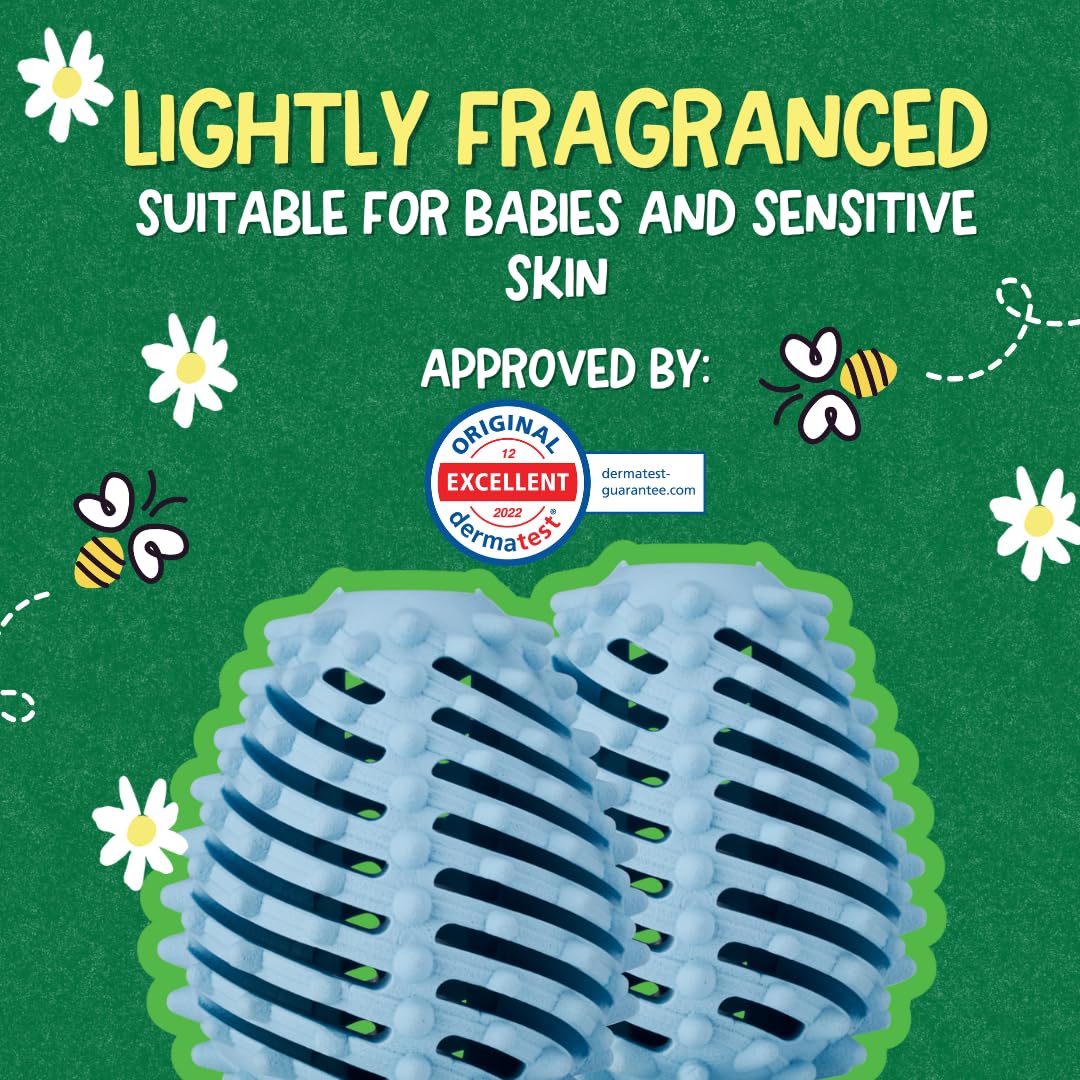 Ecoegg EEDE40FL Fresh Linen Scent Dryer Ball Solid 2 pk, 40, 2 Piece