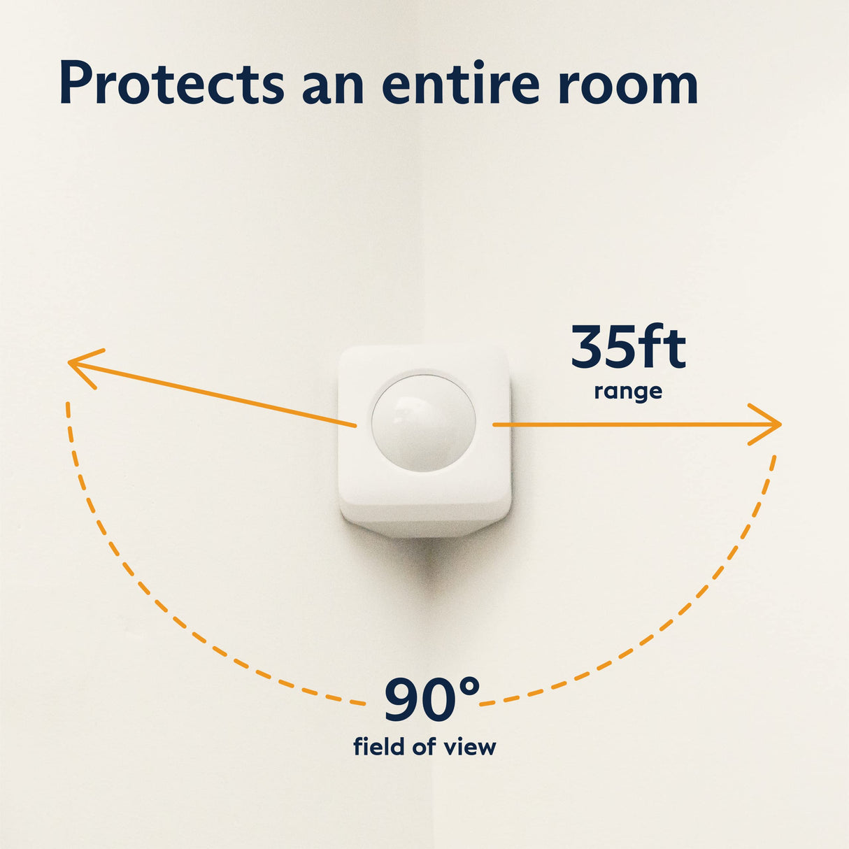 SimpliSafe Smoke & Carbon Monoxide Detector & Motion Sensor - Compatible with Gen 2 Home Security System,White