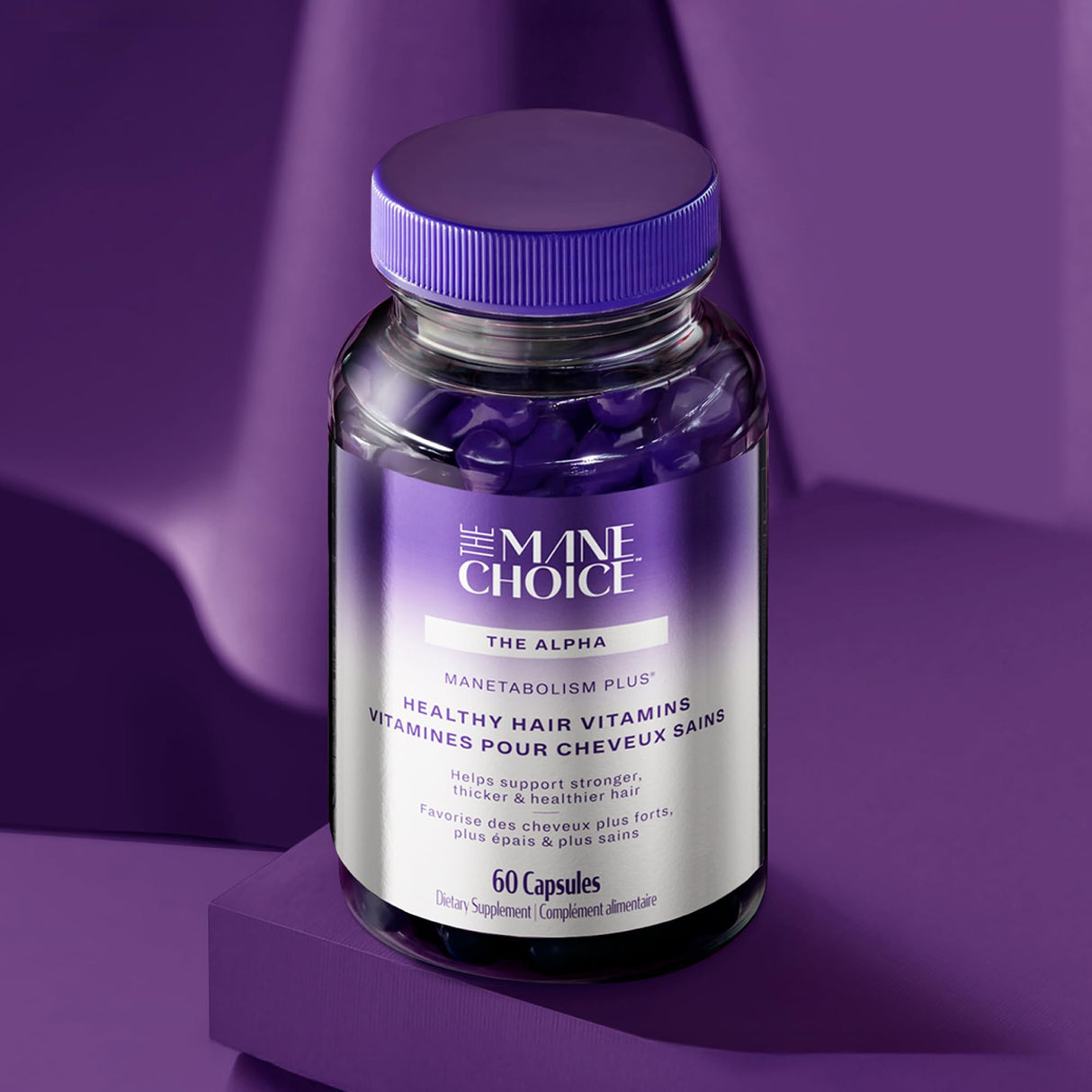 The Mane Choice MANETABOLISM Plus Healthy Hair Growth Vitamins - Supplements for Longer, Thicker, Healthier Hair - Hair Skin & Nails Vitamins for Women & Men (60 Capsules) Packaging May Vary