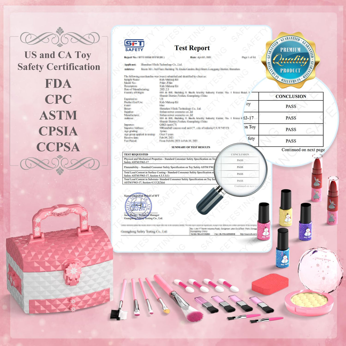 PERRYHOME Kids Makeup Set for Girl 56 Pcs Washable Real Cosmetic, Non-Toxic Frozen Toys Toddler Makeup Kit, Princess Dress up Christmas & Birthday Girl Gift for 3 4 5 6 7 8 9 10 11 12 Year Old Girls