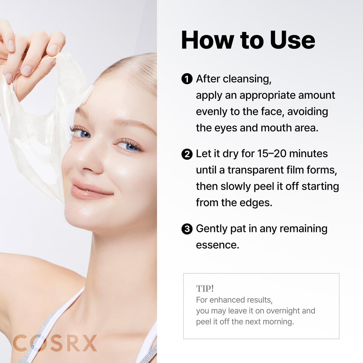 COSRX PDRN Exosome Overnight Face Mask, Korean Glass Skin Glow, 1.69 fl oz