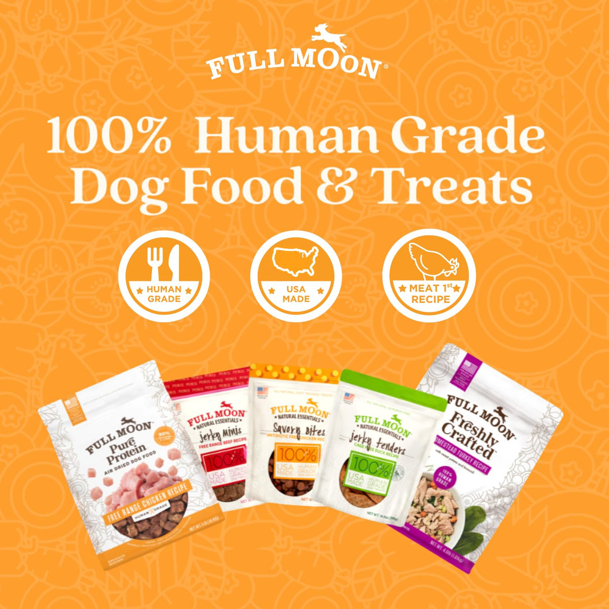 Full Moon All Natural Human Grade Dog Treats, Essential Beef Savory Sticks, 22 Ounce, 1.375 Pound (Pack of 1)
