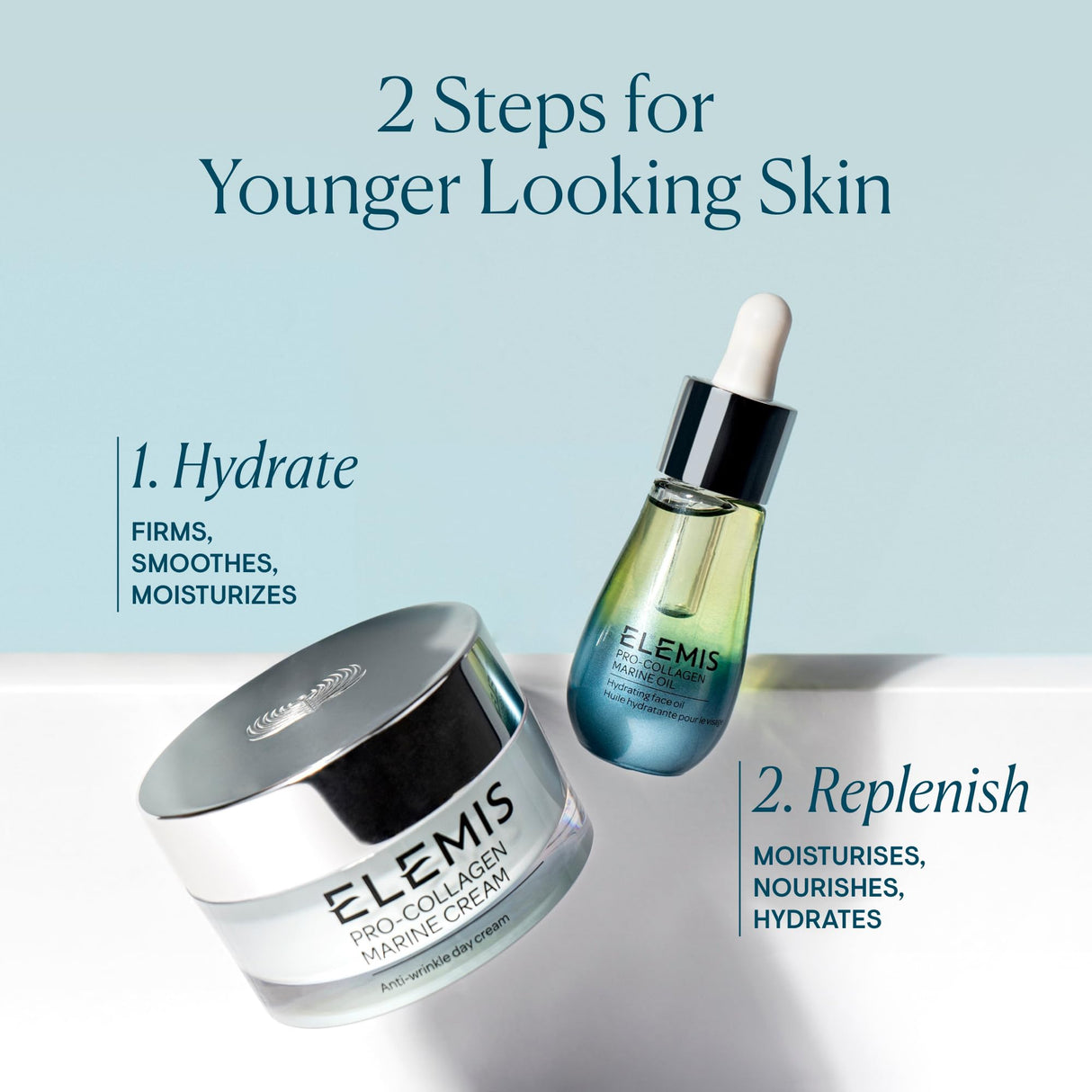 ELEMIS Pro-Collagen Marine Oil, 15ml – Ultra-Lightweight Anti-Wrinkle Daily Face Oil Moisturizer, Deeply Moisturize, Nourish & Hydrate for Youthful Look, Fine Lines and Wrinkles Treatment