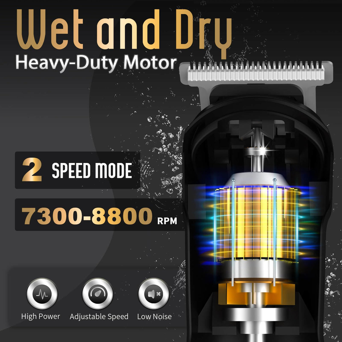 Ufree Beard Trimmer for Men, Waterproof Electric Razor, Grooming Kit