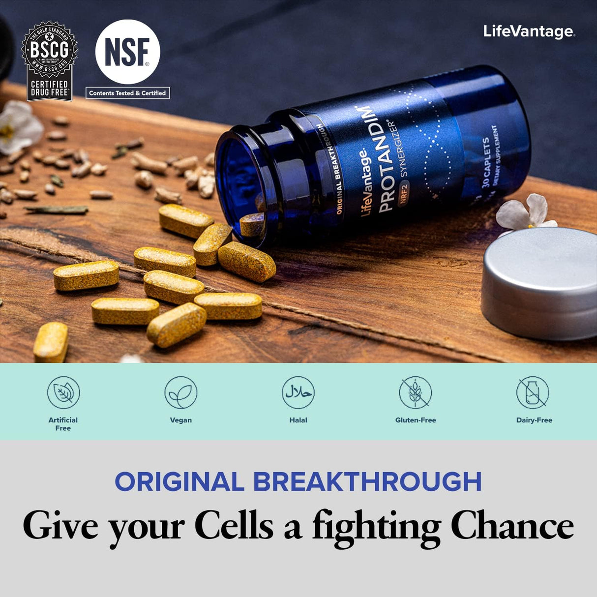 Protandim Nrf2 Synergizer 90 Caps (3 Bottles) Nrf2 Activator, Healthy Aging Supplement, Antioxidants Fight Oxidative Stress, 5 Herb Blend, Supports Cellular Health, Ashwagandha, Turmeric, Milk Thistle