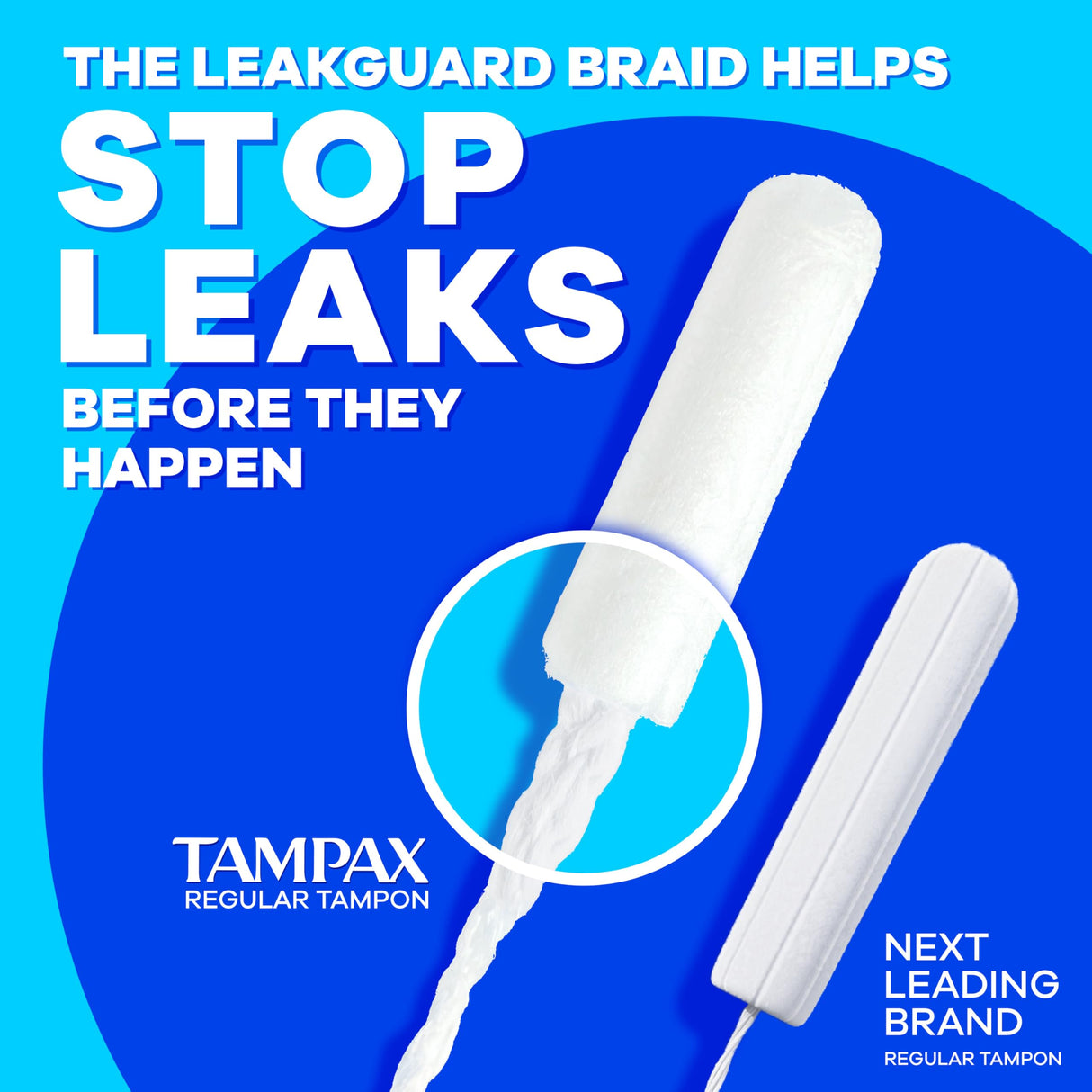 Tampax Pearl Tampons Super Plus Absorbency, With Leakguard Braid, Unscented, 50 Count x 2 Packs (100 Count Total) (Packaging May Vary)