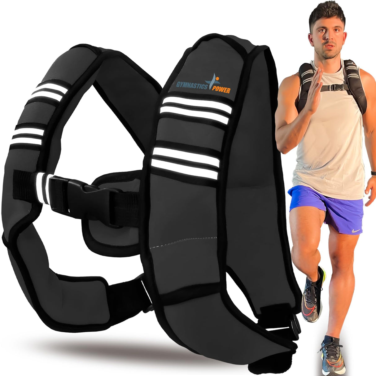 Weighted Vest 15lb, Removable Weights for Men and Women Workout for Calisthenics and Fitness Sport Training
