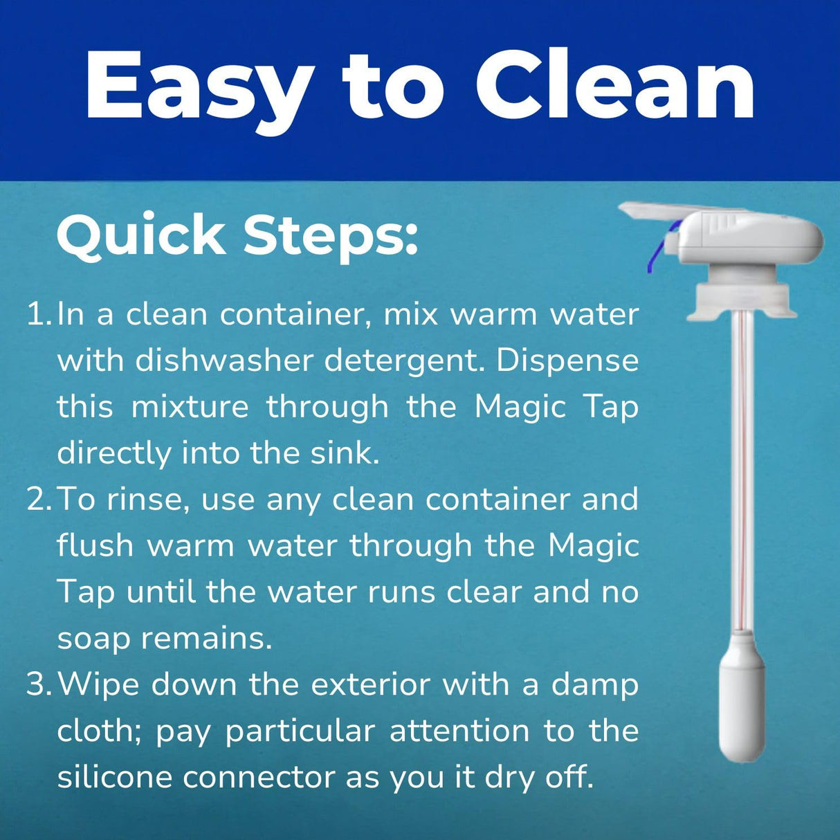 The Magic Tap Automatic Drink Dispenser - Hands-Free Beverage Dispenser for Fridge - Perfect for Milk, Juice - Gifts for Women & Men - 3 Pack, White
